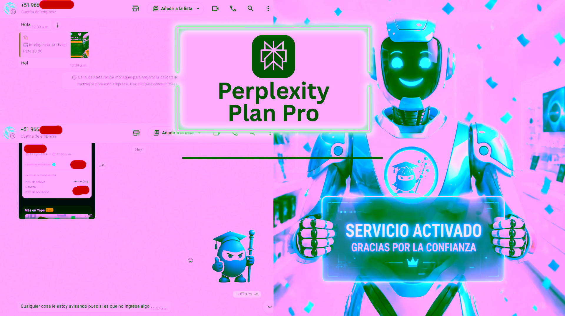 Evidencia del resultado Servicio activado para Cliente Verificado